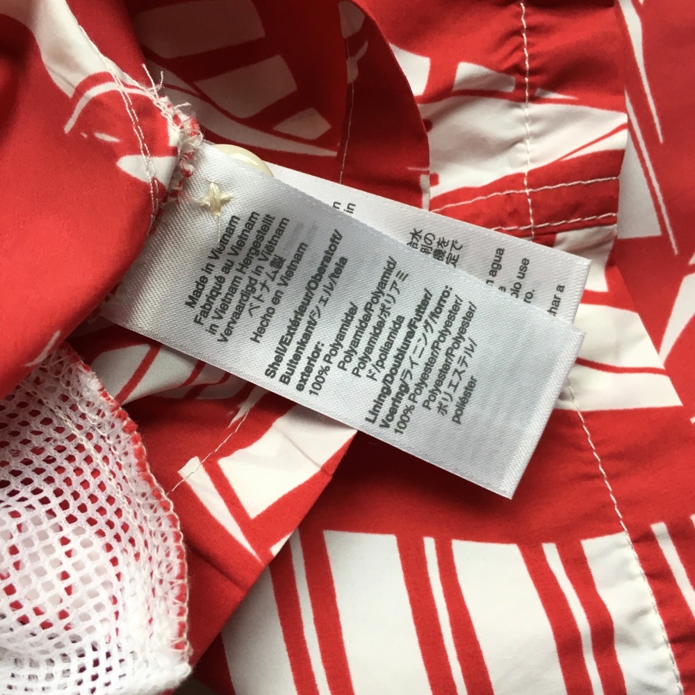 J. CREW Always Swim Trunks Sailing Red Print NEW - Picture 7 of 8